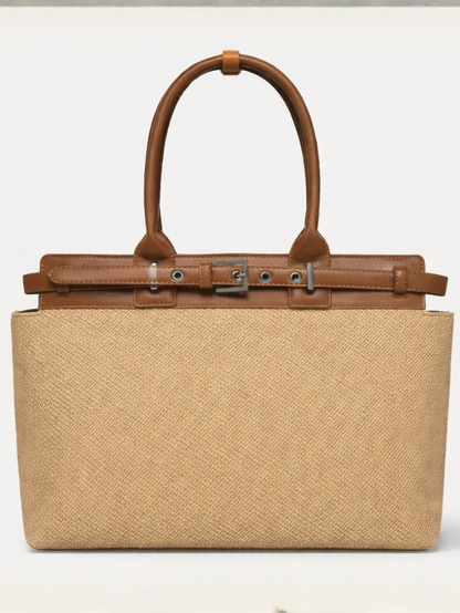 Structured Jute Tote Bag for Women