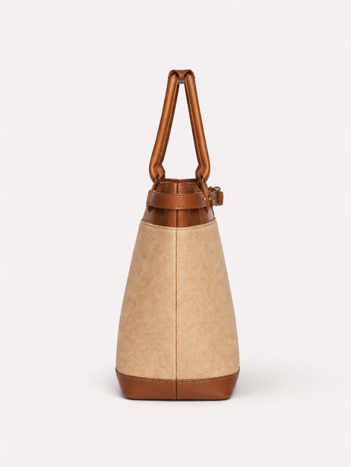 Structured Jute Tote Bag for Women