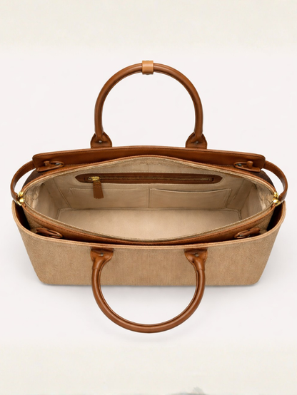 Structured Jute Tote Bag for Women