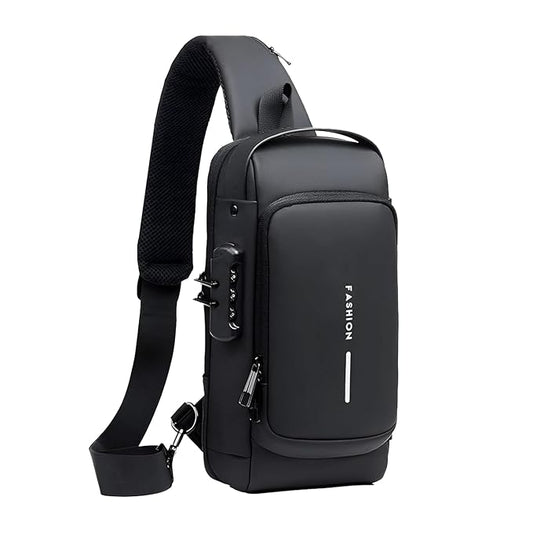 Anti-Theft Sling Bag With A USB Charging Cable