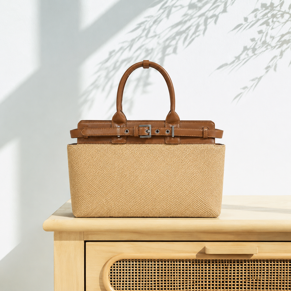 Structured Jute Tote Bag for Women