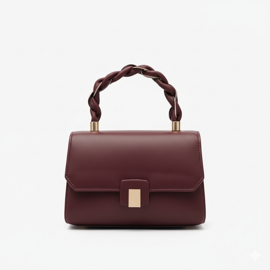 The Crimson Elegance Top-Handle Sling Bag for Women