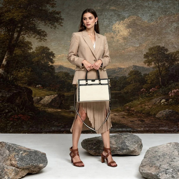 Davina Black Emporio Tote Bag